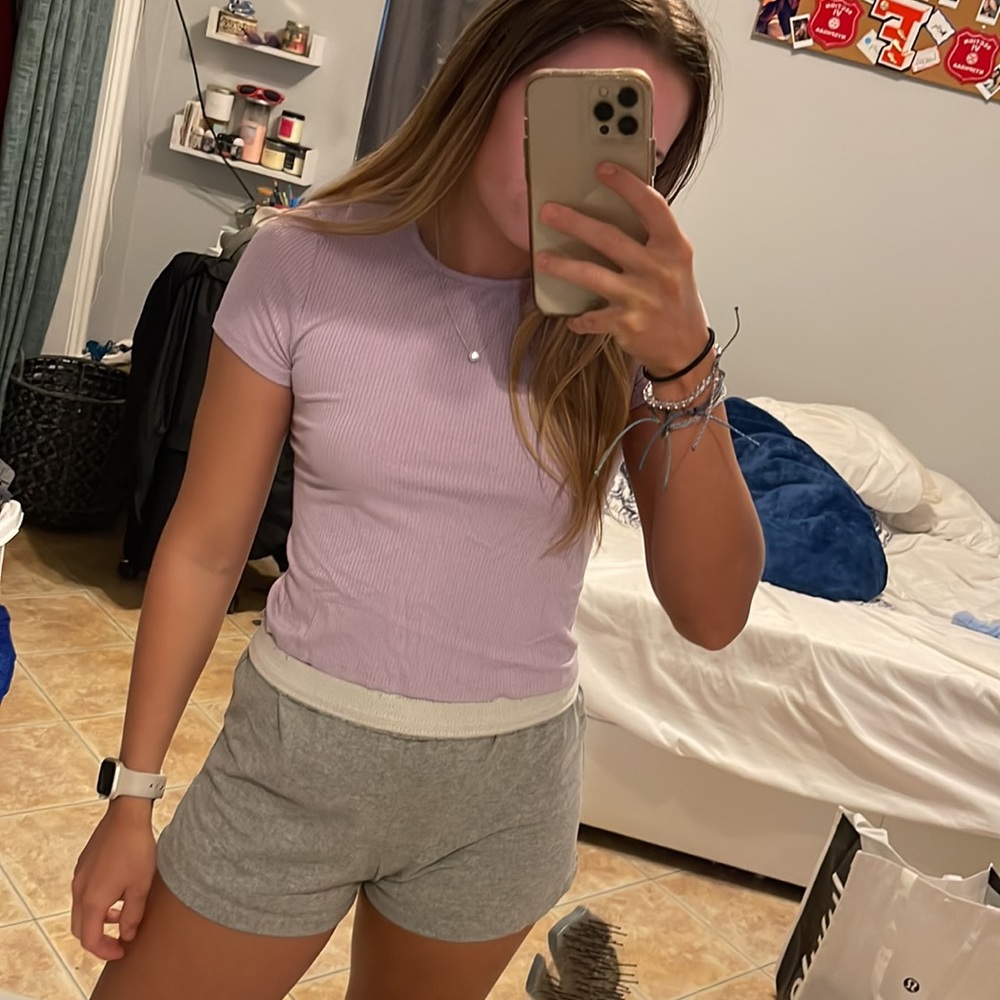 garage open back light purple shirt - Picture 3 of 4